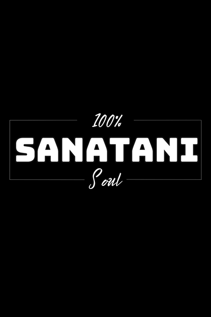 100% Sanatani classic Cotton T-shirt – Sanatan Dharma Hindu Spiritual Graphic oversized Tee for men - SanatanSoul