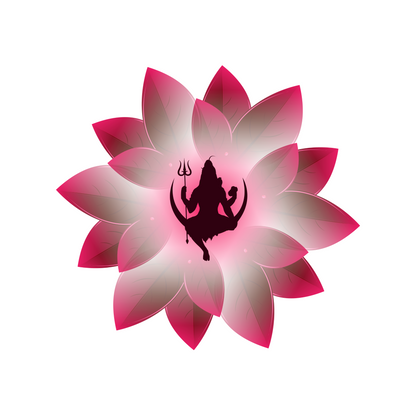 Mahadev Lotus Unisex Oversized T-Shirt - SanatanSoul