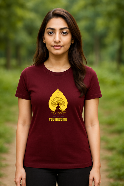 "What You Think, You Become" – Gautam Buddha T-Shirt - SanatanSoul