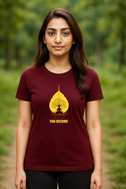 "What You Think, You Become" – Gautam Buddha T-Shirt - SanatanSoul
