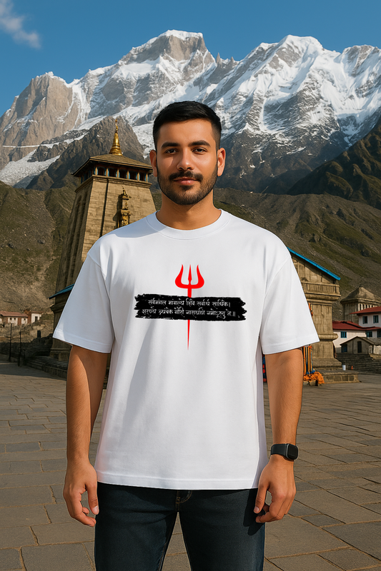 Divine Trishul Oversized T-Shirt - SanatanSoul