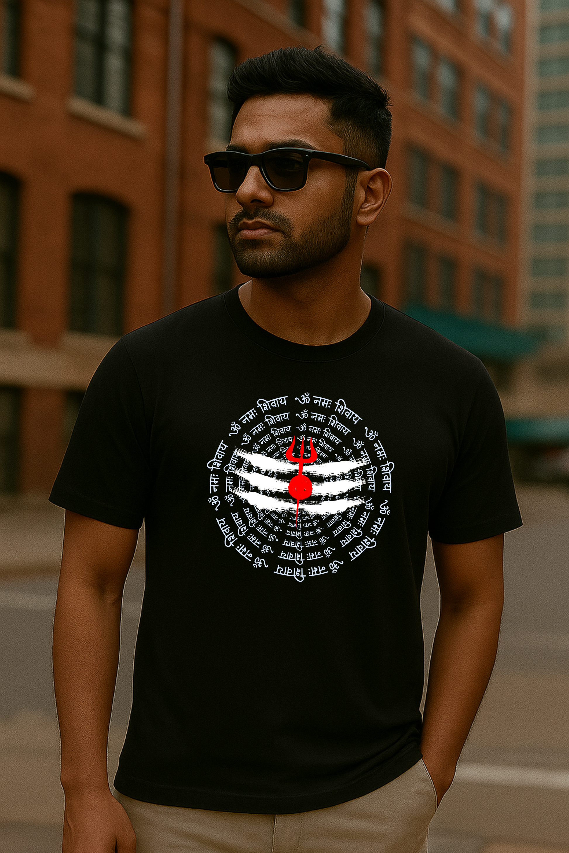 Om Namah Shivaya Chant T-Shirt for Men - SanatanSoul