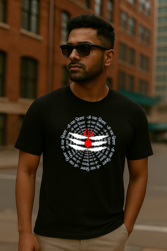 Om Namah Shivaya Chant T-Shirt for Men - SanatanSoul