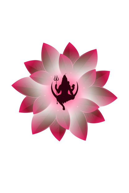 Mahadev Lotus Female Full Sleeve T-Shirt - SanatanSoul