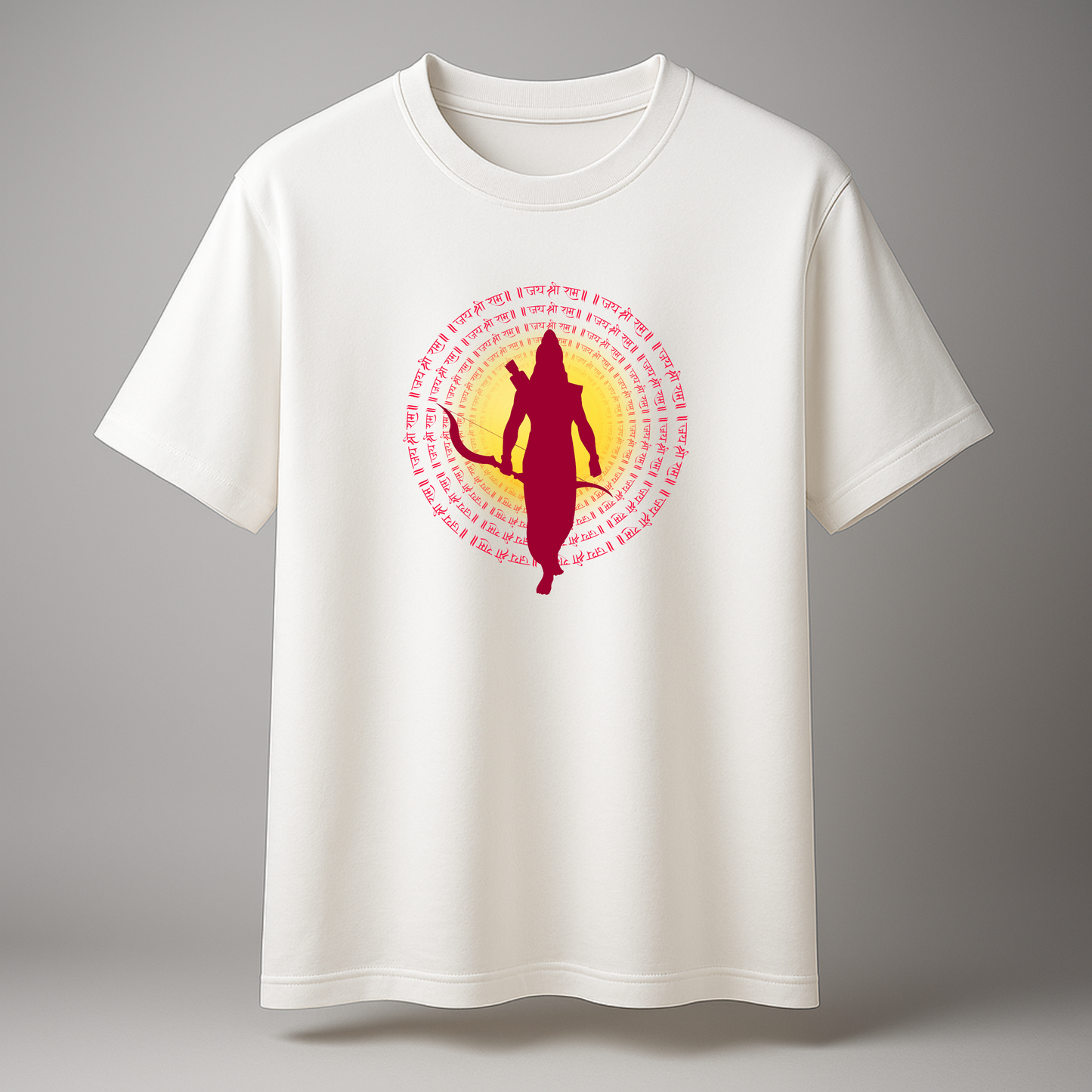 Jai Shree Ram – Men's Spiritual Graphic Oversized T-Shirt - SanatanSoul