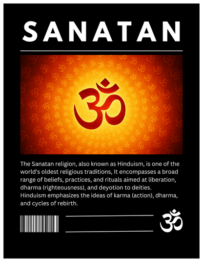 SANATAN Oversized Unisex cotton T-Shirt – “ॐ Eternal Dharma” Premium Hindu Edition - SanatanSoul