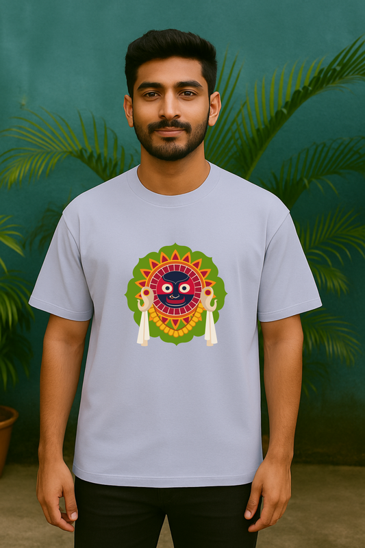 Jai Jagannath Oversized T-Shirt for men & women- Spiritual Sanatani Tee - SanatanSoul